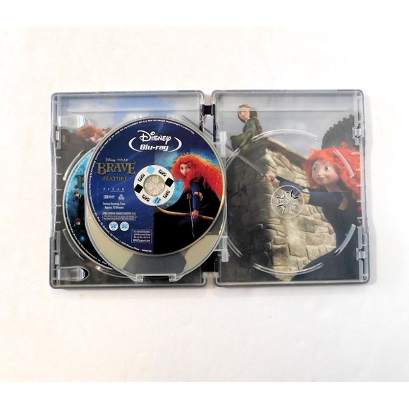 Disney Brave Steelbook Blu-ray DVD 2012 Movie Bonus Pixar 3 Discs - Picture 5 of 7